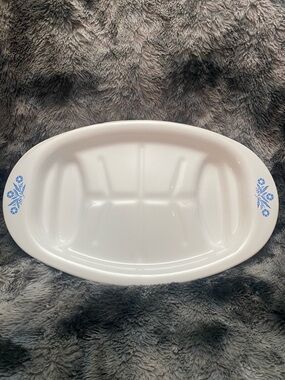Vintage Blue  Cornflower Corning Ware Platter